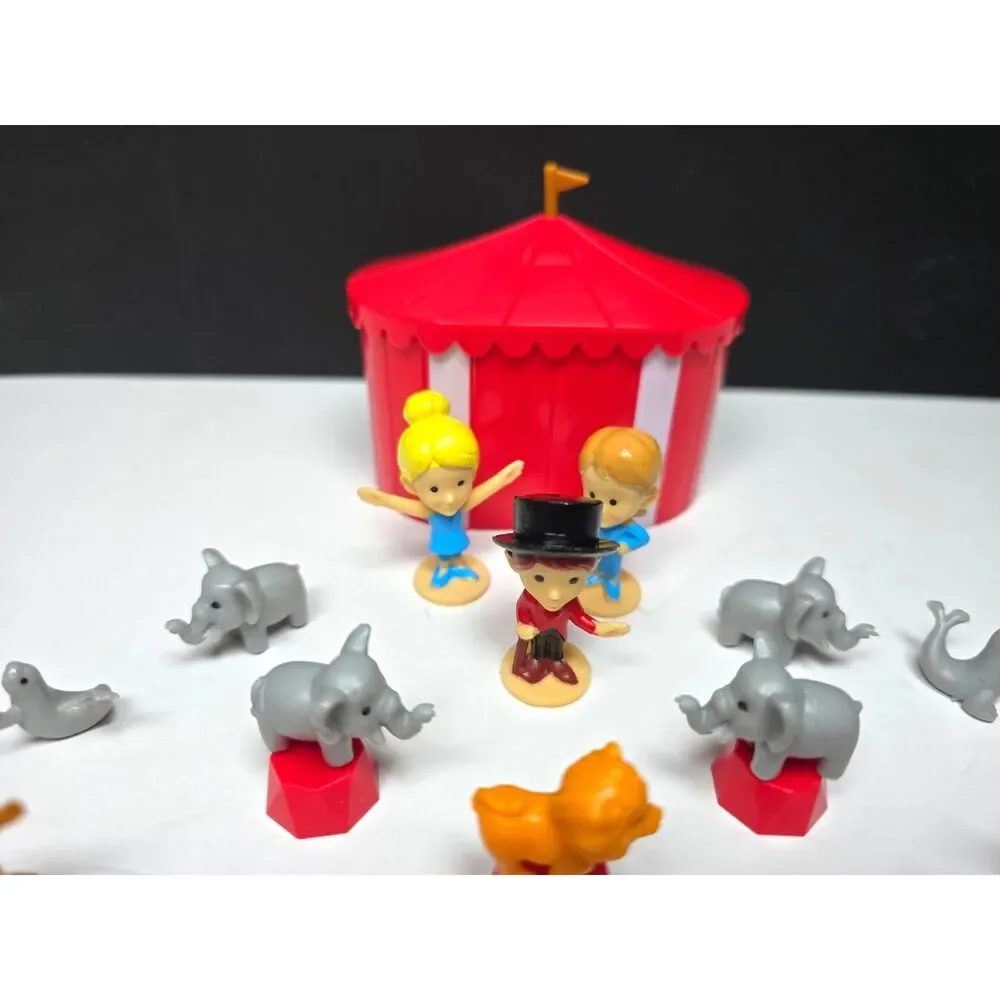 Magic Time Teeny Tiny Mini Circus Playset Expanded Complete lot 34 Pcs. & Box